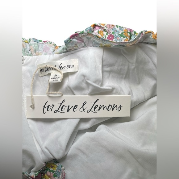For Love And Lemons Raleigh Floral Two Piece Set Medium NWT - Picture 6 of 7